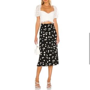 Sanctuary Everyday Midi Skirt Black Daisy Chain
